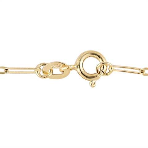 Dainty Paperclip Chain - 10K Yellow Gold 1.7mm
