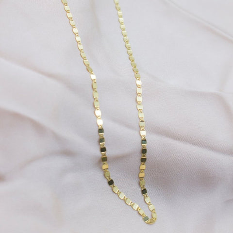 Dainty Valentino Chain - 10K Yellow Gold 2mm
