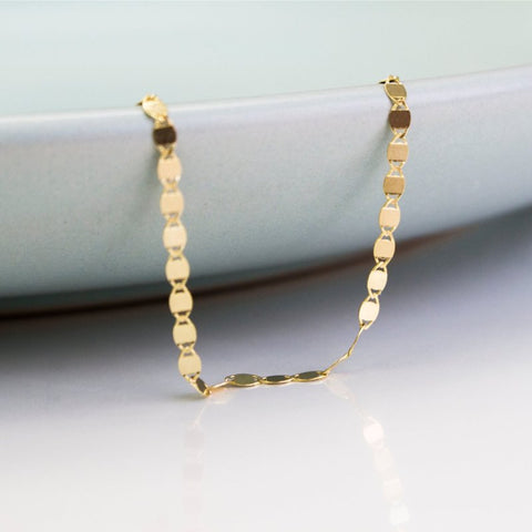 Dainty Valentino Chain - 10K Yellow Gold 2mm