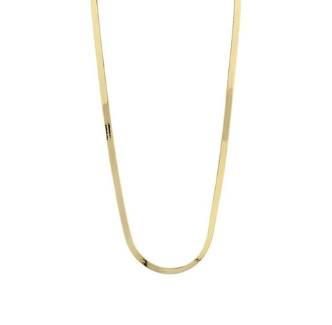 Herringbone Chain - 10K Yellow Gold 3.5mm