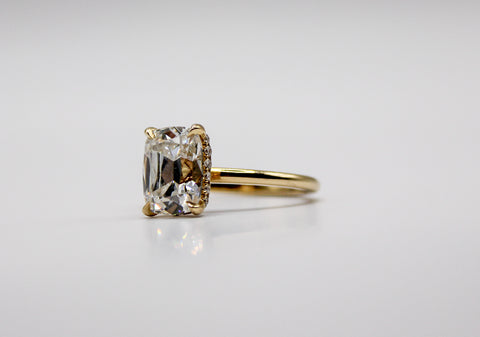 Evelyn – Cushion Cut Lab Diamond Engagement Ring