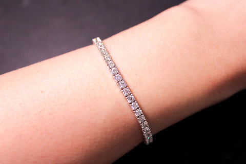 Classic Natural Diamond Tennis Bracelet