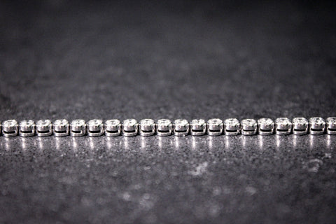 Bezel-Set Round Brilliant Cut Lab Grown Diamond Tennis Bracelet