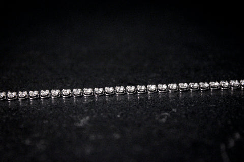 Illusion-Set Round Brilliant Cut Lab Grown Diamond Tennis Bracelet