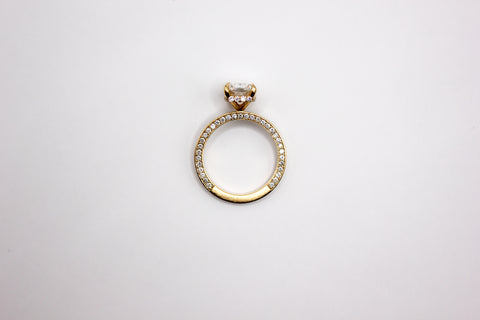 Mia – Cushion Cut Diamond Halo Engagement Ring