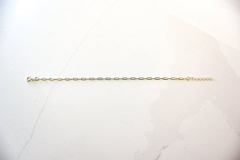 Paperclip Bracelet - 10K Yellow Gold 1.7mm