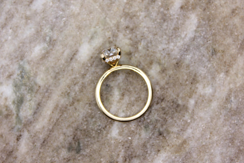 Evelyn – Cushion Cut Lab Diamond Engagement Ring